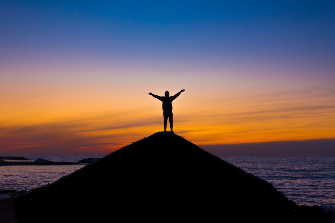 person achieving personal goals
