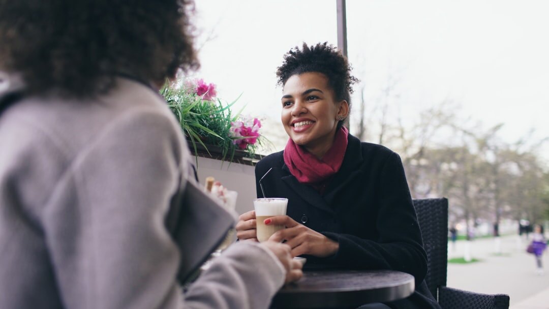 person having deep conversation with friend
